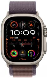 Apple Watch Ultra 2 GPS + Cellular 49mm Titanium Case with Indigo Alpine Loop - Medium (MRET3TH/A)