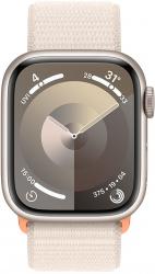 Apple Watch Series 9 GPS 45mm Starlight Aluminium Case with Starlight Sport Loop (MR983SA/A)