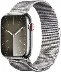 Apple Watch Series 9 GPS + Cellular 45mm Silver Stainless Steel Case with Silver (MRMQ3SA/A)