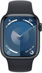 Apple Watch Series 9 GPS 41mm Midnight Aluminium Case with Midnight Sport Band (MR8X3SA/A)