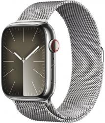 Apple Watch Series 9 GPS + Cellular 41mm Silver Stainless Steel Case with Silver (MRJ43SA/A)
