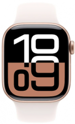 Apple Watch Series 10 GPS 42mm Rose Gold Aluminium Case with Light Blush Sport Band (MWWJ3SA/A)